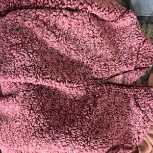 Cozy Pink Sherpa Jacket